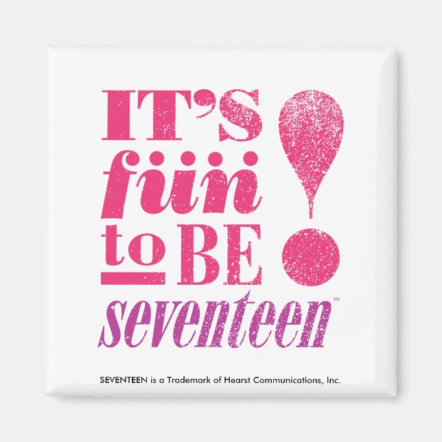Fun 2 B 17-Magenta Magnet (Front)