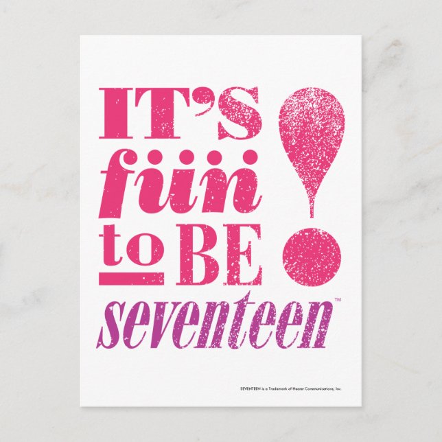 Fun 2 B 17-Magenta Postcard (Front)