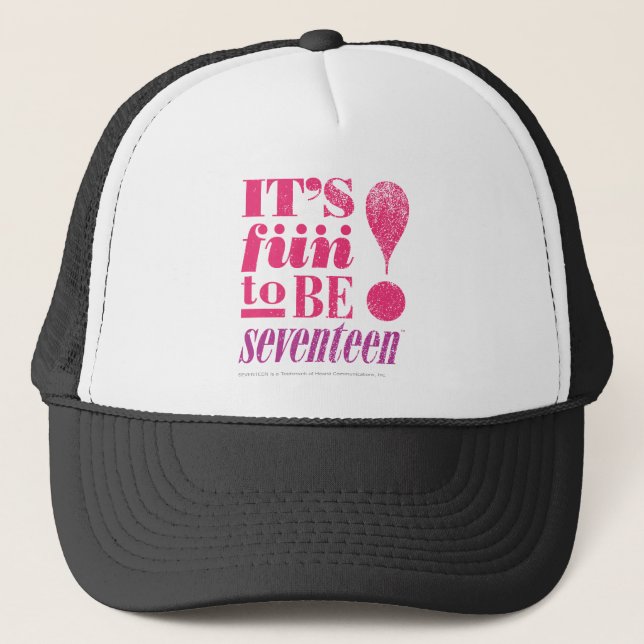 Fun 2 B 17-Magenta Trucker Hat (Front)