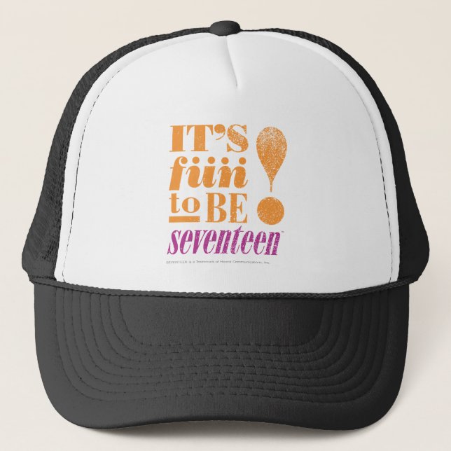 Fun 2 B 17-Orange Trucker Hat (Front)