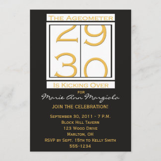 Fun 30th Birthday Party Invitation