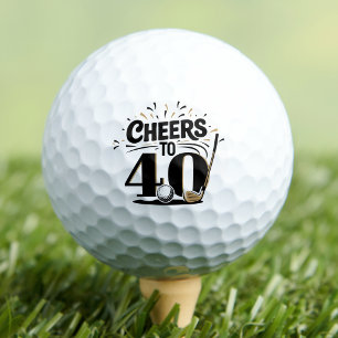 Fun 40th Birthday Golf Balls