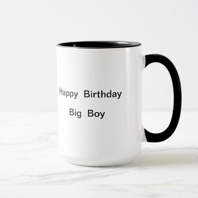 Fun 50 Happy Birthday  Big Boy Gift Mug (Right)