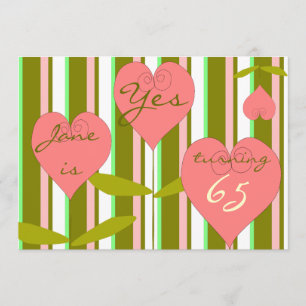 Fun 65th birthday Invitation