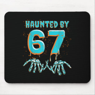 Fun 67 Meme Halloween Skeleton Hand Haunted  Mouse Mat