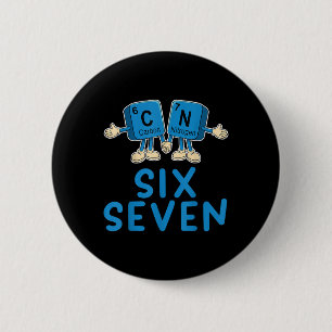 Fun 67 Meme Six Seven Funny Science Teacher Period 6 Cm Round Badge