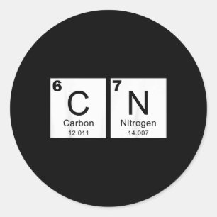 Fun 67 Meme Six Seven Funny Science Teacher Period Classic Round Sticker