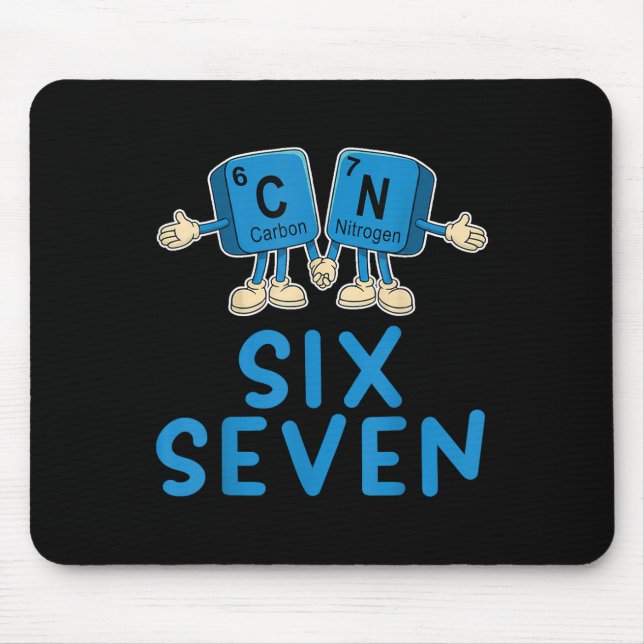 Fun 67 Meme Six Seven Funny Science Teacher Period Mouse Mat (Front)