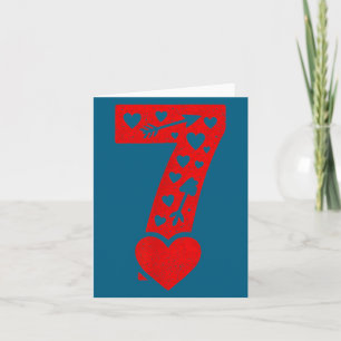 Fun 67 Number 6-7 6 7 Matching Valentine Six Seven Card