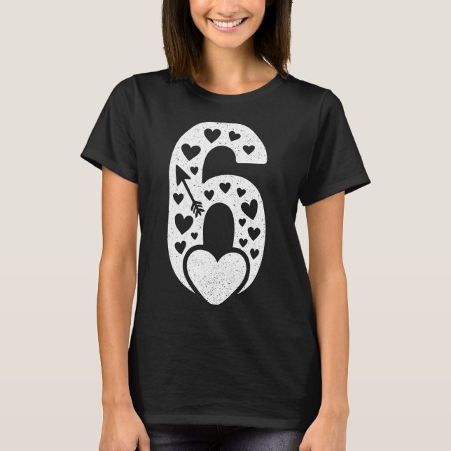 Fun 67 Number 6-7 6 7 Matching Valentine Six Seven T-Shirt (Front)