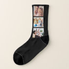 Fun 6 Photo Best Dad Ever Collage on Black White