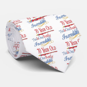 Fun 70th Birthday Gifts Tie