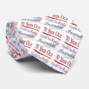 Fun 70th Birthday Gifts Tie