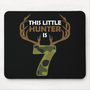Fun 7th Birthday 7 Year Old Deer Hunter Gift For B Mouse Mat
