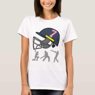 Fun 7th Birthday Cricket Player Boys Kids 7 Year O T-Shirt