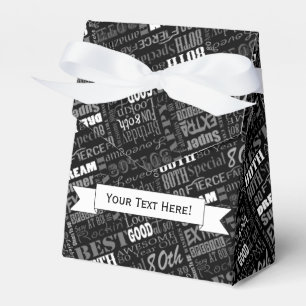 Fun 80th Birthday Party Personalized Monogram Favour Box