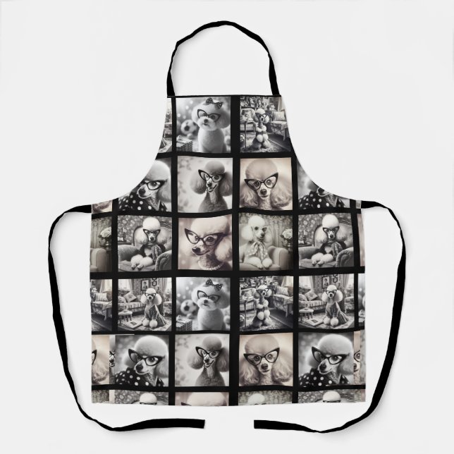Fun 9 Photo Collage Pictures Apron (Front)
