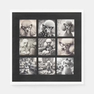 Fun 9 Photo Collage Pictures Napkin
