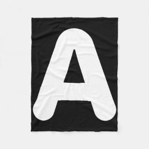 Fun A Letter Halloween Costume For Group Matching Fleece Blanket