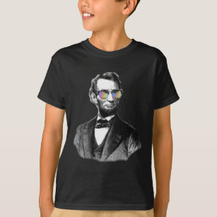 Fun Abraham Lincoln in Shades T-Shirt