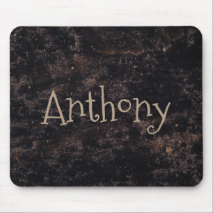 Fun Abstract Black and Brown Mouse Mat