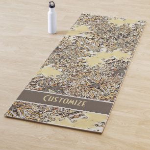 Fun Abstract Neutral Inspired Modern  Yoga Mat