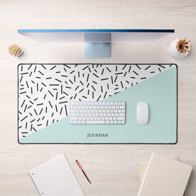 Fun Abstract Pattern Personalised Desk Mat (Office 1)