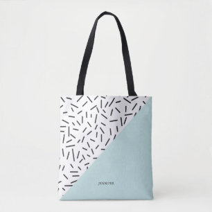 Fun Abstract Pattern Personalised Tote Bag