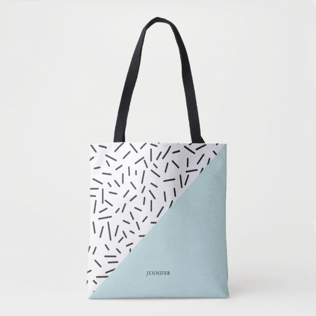 Fun Abstract Pattern Personalised Tote Bag (Front)