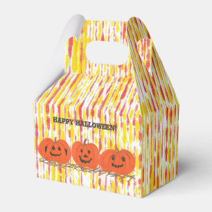 Fun Abstract Pumpkins Happy Halloween Treat Boxes