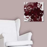 Fun Abstract Rosewood Red Splatter Art