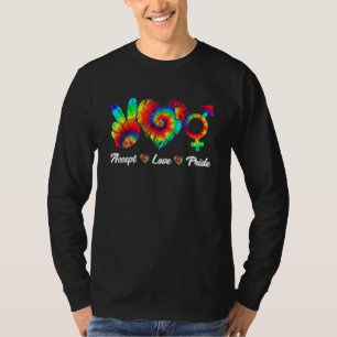 Fun Accept Love Pride Transgender Tie Dye Lgbt Pri T-Shirt