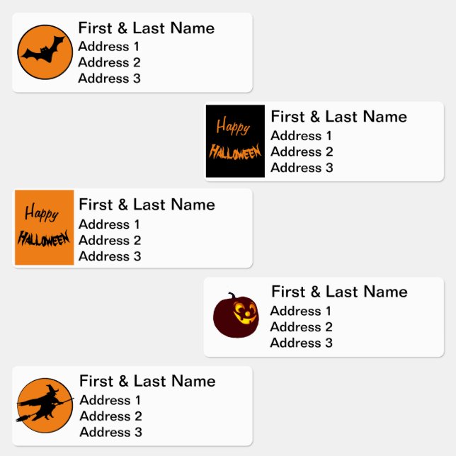 Fun Address Labels - Halloween (Group)