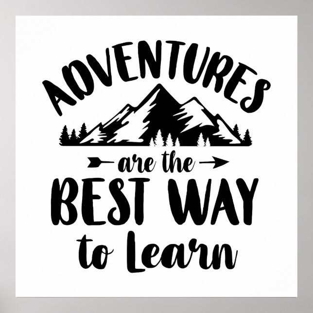 Fun adventure word art poster (Front)