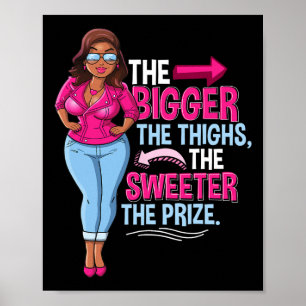 Fun African American Black Woman Poster