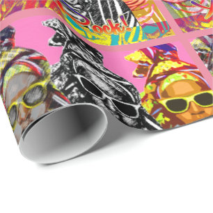 Fun African Fashion Wrapping Paper