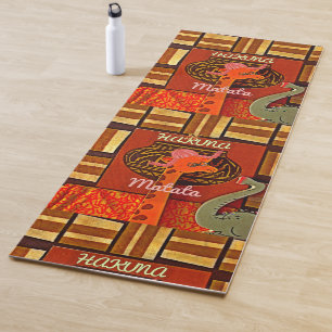Fun African Wild Stretch Yoga Mat