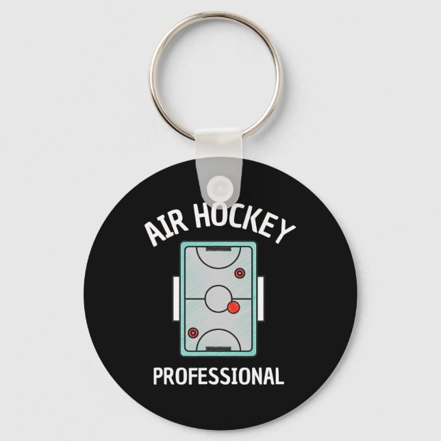Fun Air Hockey  For Men Women Kids Hockey Table  Key Ring (Front)