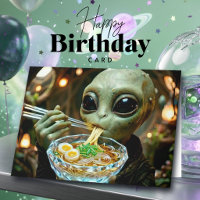 Fun Alien and Ramen Birthday