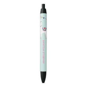 Fun Alpaca Personalised Black Ink Pen