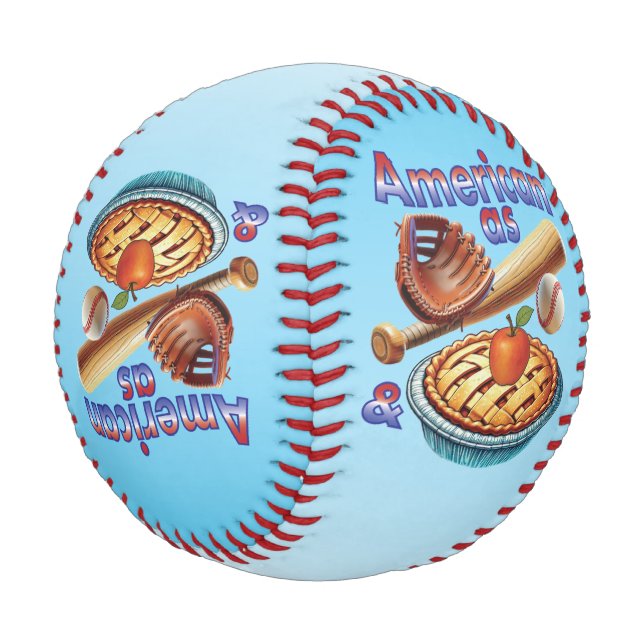 Fun American as Baseball & Apple Pie  (Angled)