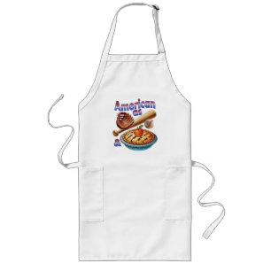Fun American as Baseball & Apple Pie Long Apron