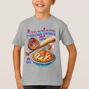 Fun American as Baseball & Apple Pie T-Shirt