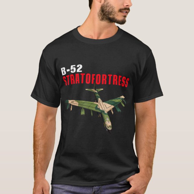 Fun American Military Aviation B-52 Stratofortress T-Shirt (Front)