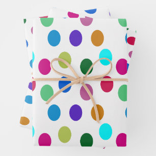 Fun and Bright Colourful All-Occasion Gift Wrapping Paper Sheet