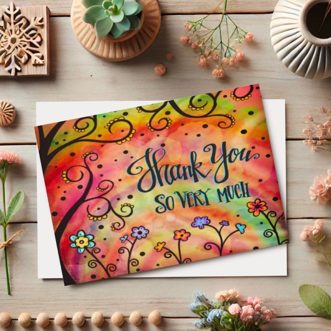 Fun and Carefree Thank You Card (Creator Uploaded)