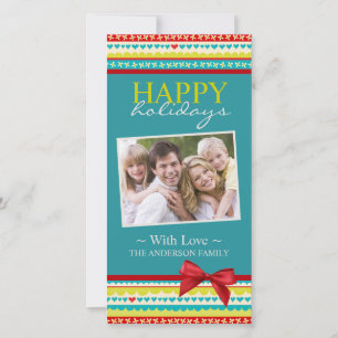 Fun and Cheerful Christmas Photo Card