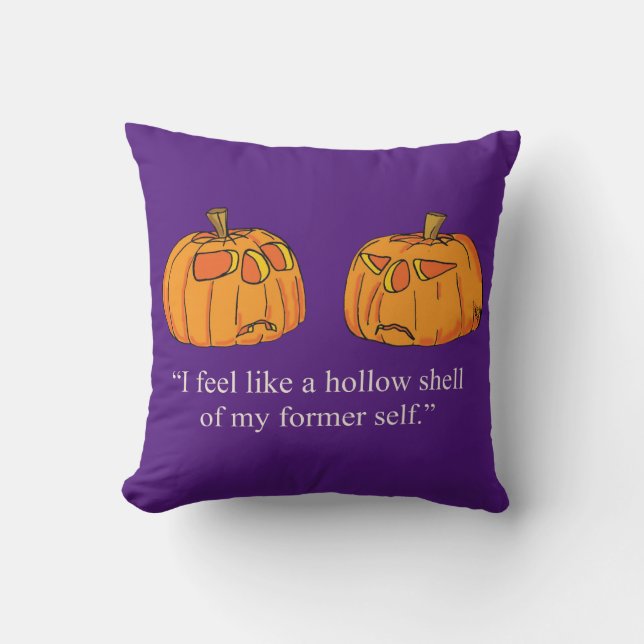 Fun And Colourful Halloween Throw Pillow (Front)