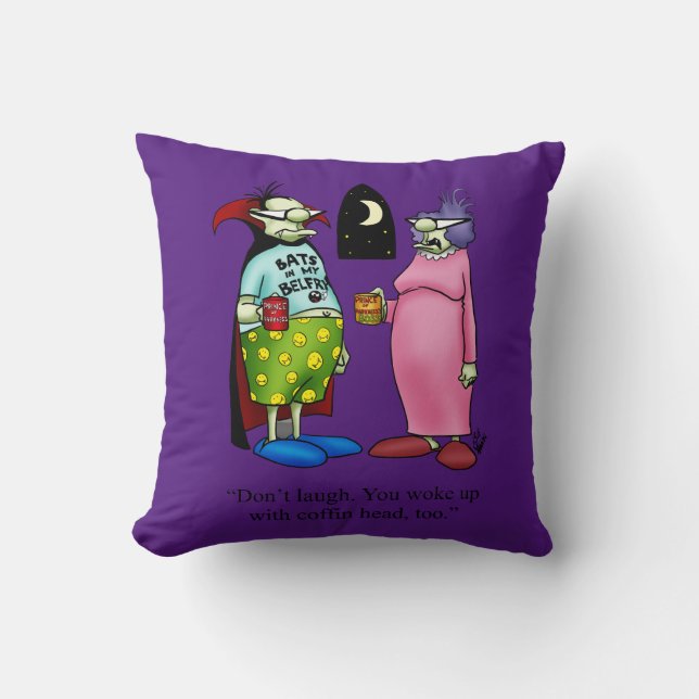 Fun And Colourful Halloween Throw Pillow (Front)