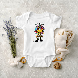 Fun and Colourful Pirate Emoji Toddler Baby Bodysuit